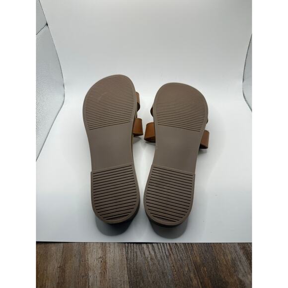 Steve Madden Flat Slides Size 11 Brown | Hermes Inspired Sandals - Picture 5 of 5